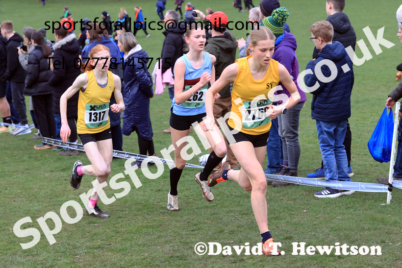Womens Under-17s 2026 UK CAU Inter Counties Cross Country, Wollaton Park, Nottingham. Photo: David T. Hewitson/Sports for All Pics